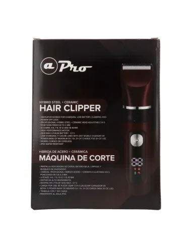 Albi Pro Maquina Corte Clipper Hybrid Steel+Ceramic Gris (2873G)